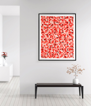 peintre contemporaine art abstrait papier Japon